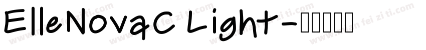 ElleNovaC Light字体转换